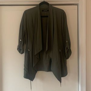 Zara basic green jacket